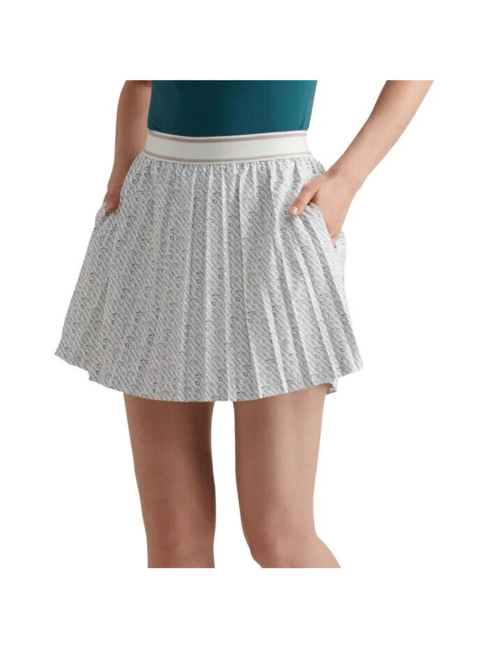 NEW Peter Millar Women's MEDIUM Mickey Social Club Pleated 15" Skort - Racquets